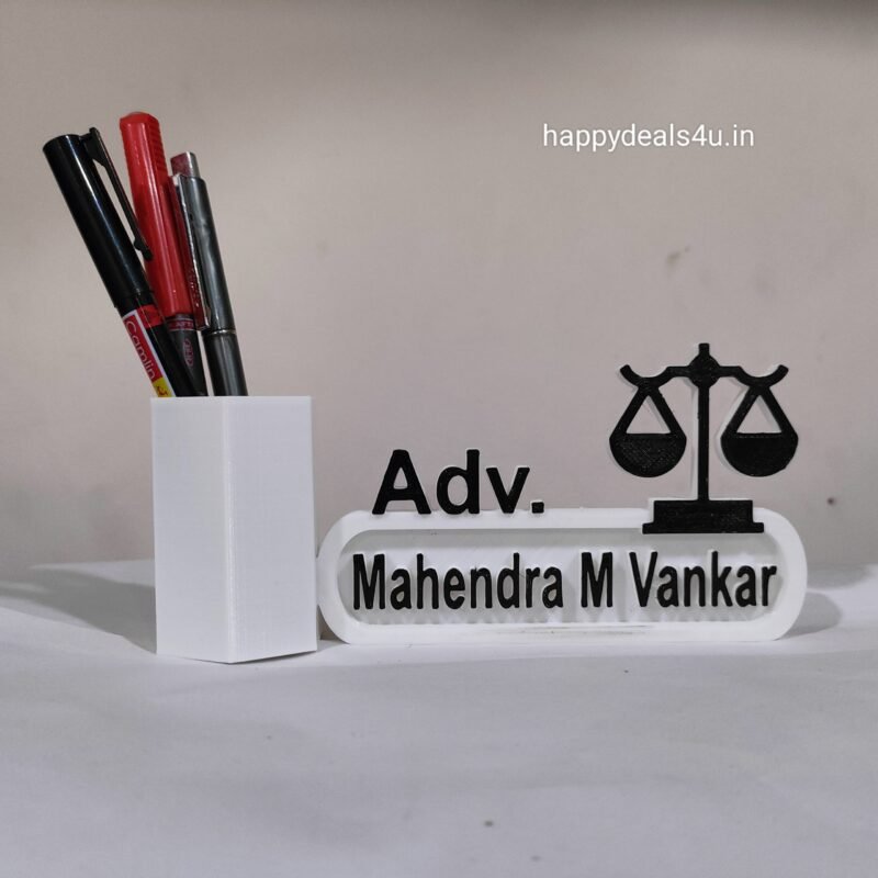 Advocate Table Top - Adv desk name plate