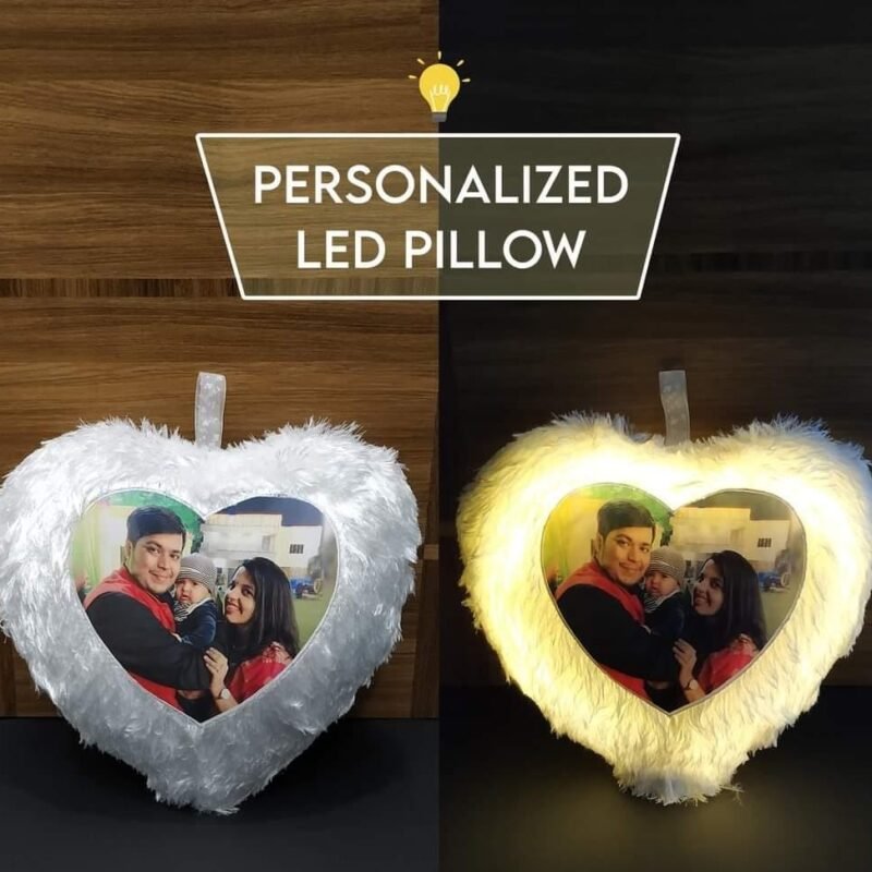 Personalized Led Pillow - Photo Printed Cushion with led