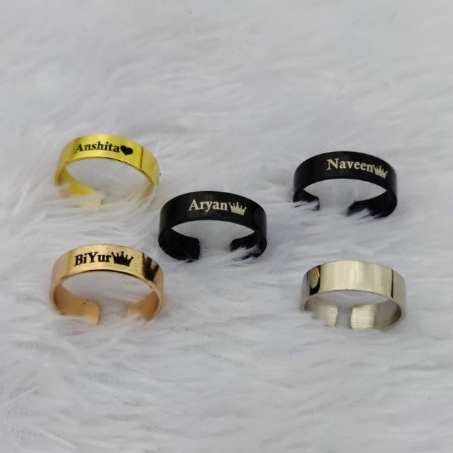 Two Finger Ring Gold: Custom Knuckle Ring Name Jewelry Personalized Name  Ring for Women, Teenage, Girls, Girlfriend Double Finger Band - Etsy