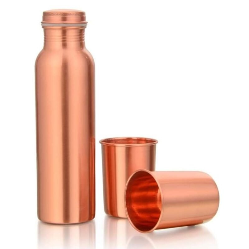 Copper Bottle Combo Gift Set