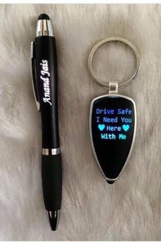 personalized led pen keychain