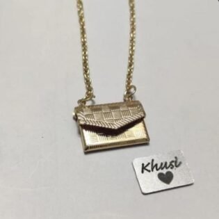 personalized envelope pendant