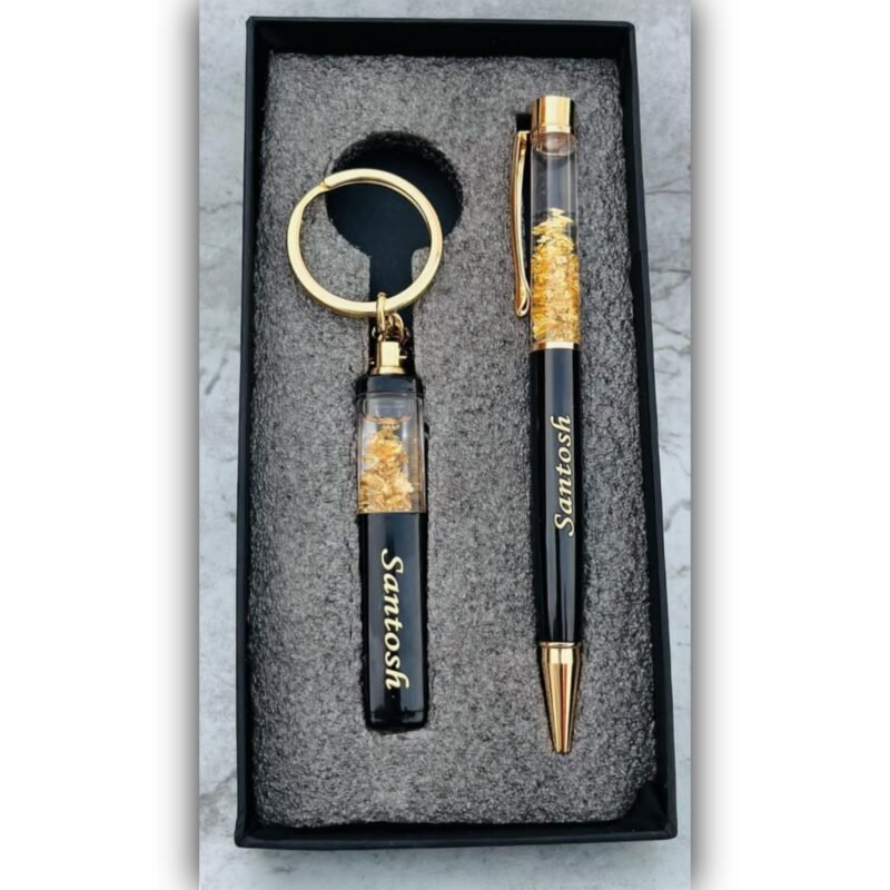 golden pen keychain