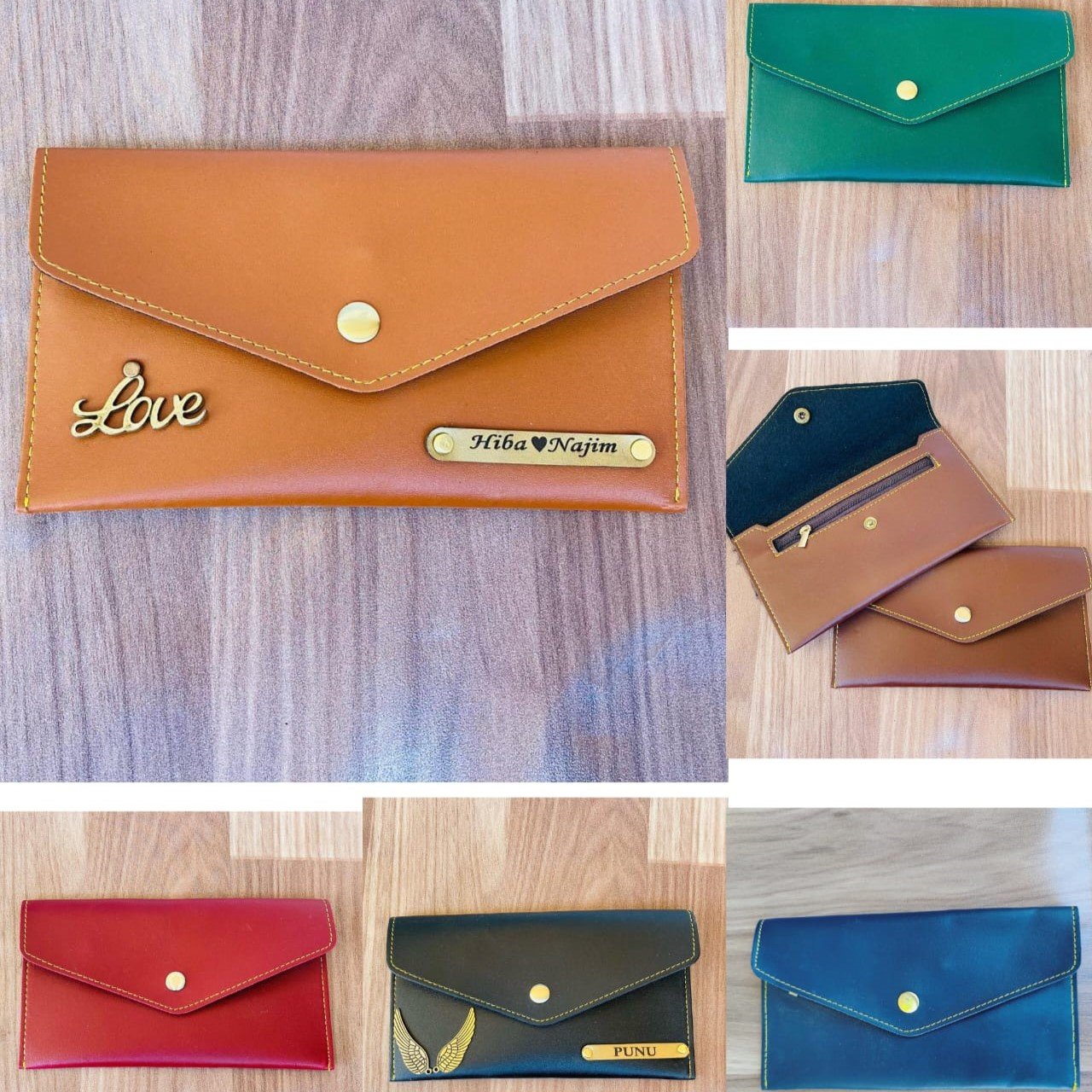 Personalized Ladies Clutch - Minimal Clutch Wallet For Women